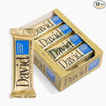 David High Protein Bars - 0g of Sugar, Low Carb, Gluten Free - 28g of Protein, 150 Calories - On-The-Go Snack - Chocolate Chip Cookie Dough Flavor, Pack of 12