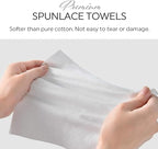 MED PRIDE Premium Spunlace Towels, 90 Count, 12" x 13", Ultra Soft & Durable, Disposable Multipurpose Wipes, Lint-Free, Latex-Free, Stretchy & Absorbent