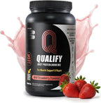 Strawberry Whey Protein Powder. 25g Protein Shake for Post Workout Recovery, Smoothie & Baking. Gluten & Sugar Free, Highly Kosher, Essential Amino Acids (5.5g BCAA, 2.7g Leucine), 1.65lbs 23 Servings