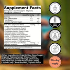 Superfood Mushroom Gummies | Delicious Daily Multi Lions Mane Mushroom Gummy Supplement 2,008 mg | Reishi Mushroom + Cordyceps + Turkey Tail + Chaga + Maitake | Mushroom Gummies for Focus and Energy