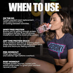 REDCON1 MRE Ready to Drink Protein Shakes, Cookies & Cream - Lactose + Whey Free RTD Protein Made with Real Whole Food Protein Blends - Keto-Friendly and Easy to Digest Nutritional Shake (12 Pack)