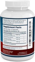 VitaBreeze Glucosamine Chondroitin, MSM & Turmeric Dietary Supplement - 248 Capsules