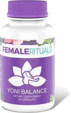 Yoni Balance Vaginal Pills – 30 Count | Natural Vaginal Rejuvenation & Moisturizer for Dryness | Kacip Fatimah Formula – No Gel or Cream Required