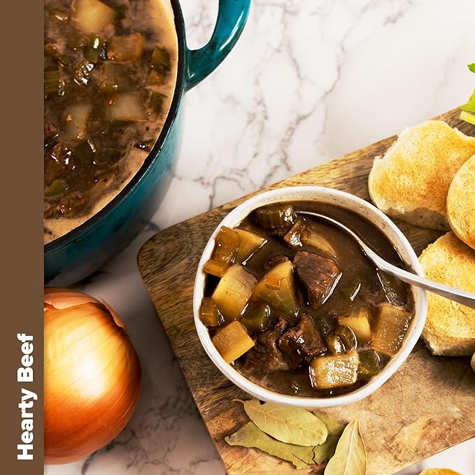 Keto Chow Hearty Beef - Keto Soup Base Powder - Nutritionally Complete - Low Carb - Protein Rich - You Choose The Fat - Single Meal
