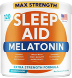 Melatonin for Dogs to Sleep 6mg - Doggie Sleep Aid Treats - Sleeping Pills for Anxiety - Extra Strength Calming Chews Large & Medium Breed Help Sleep at Night - Made in USA - 120Ct