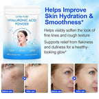 Hyaluronic Acid Powder for Skin, Hyaluronic Acid Serum Powder, 100 Grams | Low Molecular Weight, Cosmetics Grade, Natural Ingredient for Skincare, Skin Hydration and Moisture Support Supplements