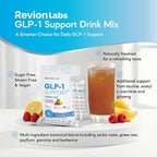 GLP-1 Support Drink Mix Powder - Weight Loss Support Natural Appetite Suppressant & Metabolic Booster for Women Men - Daily Fat Burn Cravings Control & Gut Health GLP1 Support Supplement