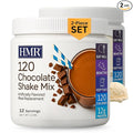 HMR 120 Chocolate Shake & 120 Vanilla Shake Meal Replacement Powder Twin Pack, 12g Protein, 120 Cal, 2 Canisters of 12 Servings Each (Van/Choc)