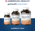 American Health Original Papaya Enzyme Chewable Tablets - Promotes Nutrient Absorption and Helps Digestion - Gluten-Free, Vegetarian - 600 Count, 200 Total Servings