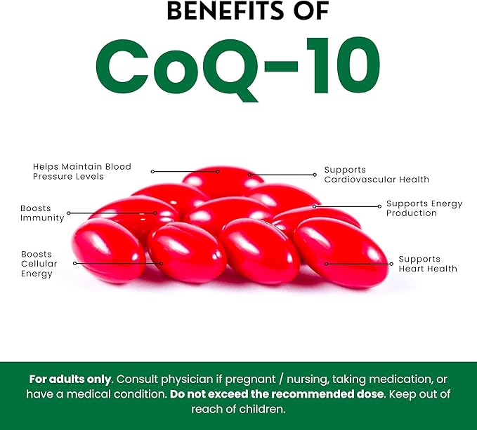 Zaytun Halal CoQ10 Highly Absorbable, One Per Day, Supports Heart Health Support and Energy Production, 60 Mini Softgels, Made in USA - Halal Vitamins