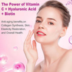 ZHPHK Multi Collagen Peptides for Women 2000mg Hydrolyzed Collagen Peptides Pills from Type I II III V X with Hyaluronic Acid Better Absorption with Vitamin C Support Skin Hair Nail | 120 Count