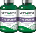 Vet's Best Gas Busters Dog Supplements - Gas, Bloating, Constipation Relief and Digestion Aid for Dogs - 90 Chewable Tablets, (Pack of 2)