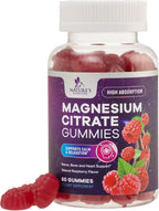 Magnesium Citrate Gummies for Adults & Kids - High Absorption Magnesium Supplements - Premium Calm, Relaxation, Muscle, Nerve, Bone & Heart Support - Great-Tasting Vegan Gummy Supplement - 60 Gummies