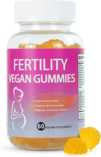 Fertility Gummies for Women to Get Pregnant Fast, Folic Acid Conception Gummies to Boost Fertility for Her, 60 Count Fertility Vitamin Gummy Support Hormone Balance, Ovulation & Period Cycle