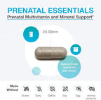 XYMOGEN Prenatal Essentials - Prenatal Vitamins + Mineral Support - Pre Natal Multivitamin with Bioactive Folate Methyl (5-MTHF) + Gentle Minerals to Promote Optimal Absorption (150 Capsules)