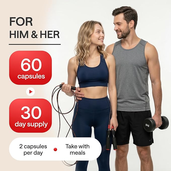 Berberine 500 mg GLP-1 Weight Loss Supplement – Berberine HCl with Ceylon Cinnamon, Probiotics, Vitamin D3 & K2 – Glucose Metabolism & Appetite Support – 1 Pack - 60 Capsules