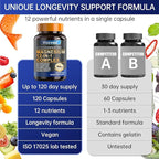 Magnesium Complex 700mg – 12-in-1 Magnesium Supplement with Glycinate, Citrate, Malate, Oxide, Taurate & More – High Absorption for Muscle, Heart, Sleep, Bone, Nerve Support –120 Capsules