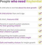 KEYTENTIAL] Height Growth Daily Nutrition Supplement for Kids & Teens | Trusted LG H&H Formula from Korea | FGO Probiotic + Zinc (Gummy_Grape Jelly)