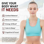 Unisex Cortisol Gummies - Contains Ashwagandha, Magnesium, L-Theanine - Unisex - Relieves Stress, Promotes Sleep, Detoxifies, Balances Hormones, 60 Count