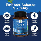 Natures Craft DHEA 100mg per Serving Capsules for Men and Women - Vegan High Strength DHEA Supplement for Women & Men for Energy and Hormone Balance - Womens Hormone Balance Supplement - 120 Count