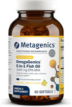 Metagenics OmegaGenics EPA-DHA 1000 mg - High Potency Omega-3 Fish Oil Supplement for Heart, Brain & Joint Health* - Sustainably Sourced - 60 Softgels
