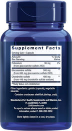 Life Extension Glucosamine/Chondroitin Capsules for Healthy Joints and Cartilage, Non-GMO, Gluten-Free, 90 Capsules
