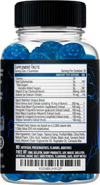 Testosterone Booster Gummies, Male Enhancing Supplement, Add 2 in” Enlargement Gummies for Men , Male Enhancement Chews Energy, Strength, Stamina, Endurance, Performance, Natural Blue Berry Chews