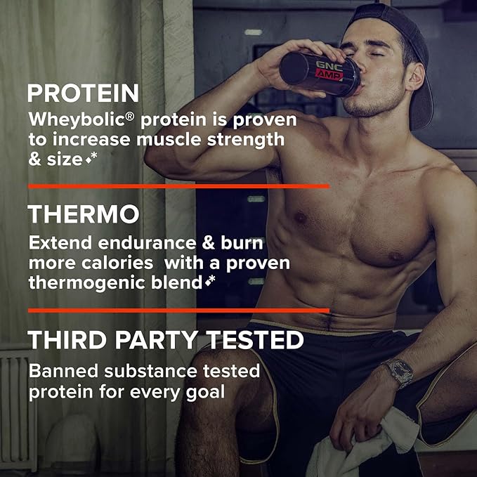 GNC AMP Wheybolic Ripped - Classic Vanilla (22 Servings)