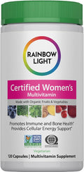 Rainbow Light Multivitamin for Women | 120 Capsules | with Organic Fruits and Vegetables | Vegetarian, Non-GMO