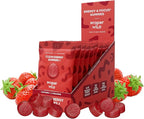 Proper Wild Energy Chews & Gummies for Focus & Clean Energy, Vegan with L-Theanine & Organic Caffeine, Plant-Based, Gluten-Free, Non-GMO, Strawberry (10-Pack)