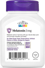 21st Century Melatonin 3 mg Tablets, 200 Count