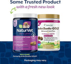 NaturVet ArthriSoothe-Gold Level 3 Advanced Joint Care for Dogs – Soft Chew Dog Supplement with Glucosamine, MSM, Chondroitin & Hyaluronic Acid – Wheat-Free Pet Supplements – 180 Ct.