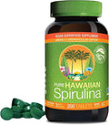 Nutrex Hawaii Pure Hawaiian Spirulina – Vegan Superfood, 500 mg Tablets, Farm Grown in Kona, Non-GMO, Immune Support & Cellular Energy, 200 Count