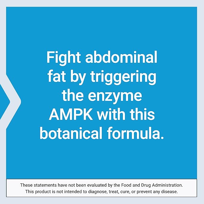 Life Extension AMPK Metabolic Activator*, Hesperidin, G. pentaphyllum, Fight unwanted Belly Fat, Target Overall Fat, Gluten-Free, Vegetarian, 1-Daily, Non-GMO, 30 Tablets