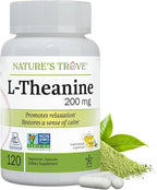 Nature's Trove L-Theanine 200mg 120 Vegetarian Capsules