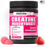 NSFCertified Creatine Monohydrate Gummies 5000mg for Men & Women, Chewables Creatine Monohydrate for Muscle Strength, Muscle Builder, Energy Boost, Pre-Workout Supplement(90 Count)-Strawberries