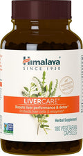 Himalaya LiverCare, 90 Day Supply - Herbal Liver Support Promoting Waste Elimination, Liver Cleanse, Detox, and Bile Production - Vegan, Non-GMO, Gluten Free, 375 mg, 180 Capsules