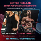 Health4All Creatine Monohydrate Gummies 5g for Men & Women, Creatine Gummy for Strength Energy & Muscle Growth Support Pre-Workout Supplement - Raspberry & Blueberry 120 Gummy