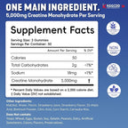 99.99% Creatine Monohydrate Gummies for Men & Women, 5,000mg Tasty Creatine Gummies for Muscle Strength, Endurance, Recovery & Sugar Free, Gluten-Free, Vegan, Non-GMO, 90 Count