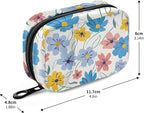 with Flowers Weekly Medicine Pill Organizer Travel Pill Case Box Holder Container Small for Vitamin Supplement