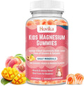Magnesium Glycinate Gummies for Kids: Calm Magnesium Supplement for Kids & Adults with Zinc Citrate, GABA, Chamomile, Vitamin B6 & C - Sleep, Relaxation & Focus, Juicy Peach & Mango Flavor 60 Count