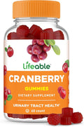 Lifeable Cranberry Gummies for Women | Great Tasting Cranberry Supplement | for Urinary Tract Health, Bladder & Kidney Support | Vegan and Non GMO Cranberries | 60 Count
