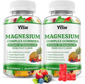 Magnesium Complex Gummies 8 Elemental 1000mg - Magnesium Glycinate, Citrate, Malate, Taurate, Supports Bones, Muscle, Nerve Health, for Women & Men, Vegan Non-GMO, Mixed Flavors, 120 Count