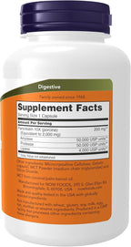 NOW Foods Supplements,Pancreatin 2000 with Naturally Occurring Protease (Protein Digesting),Amylase (Carbohydrate Digesting),and Lipase (Fat-Digesting) Enzymes,250 Capsules,(Pack of 2)