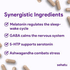 Sleep Plus Supplement | with Melatonin, GABA, Ashwagandha, 5-HTP | for Men and Women Seeking a Healthy Sleep-Wake Schedule and A Relaxed Mood | 60 Count | 60 Day Supply
