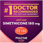 Phazyme Ultra Strength Gas and Bloating Relief, 180 Mg Simethicone, 12 Fast Gels, Pack of 3