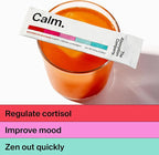 Calm Drink Mix - Relaxation Aid with Magnesium, Ashwagandha, L-Theanine, & Vitamin D - Supports Cortisol Regulation and Mood for Men & Women - Watermelon Lemonade Flavor 14 Sticks