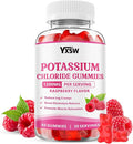 Potassium Gummies for Adults, Potassium Chloride 1200mg, Potassium Supplement for Women & Men, Supports Electrolyte Balance & Muscle Health, Sugar-Free, Raspberry Flavor, 60 Count