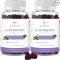 AFXMATE Sambucus Elderberry Gummies, Black Elderberry Gummy with Zinc and Vitamin C for Adults, Sugar Free Kids Multivitamin Gummies Immune Support* Supplement (2 Pack)