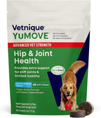YuMOVE Hip & Joint Supplement for Dogs with Glucosamine, Hyaluronic Acid, Green Lipped Mussel & Omega 3 Joint Supplement - Regular or Advanced Strength (45ct Chews, Advanced Strength)